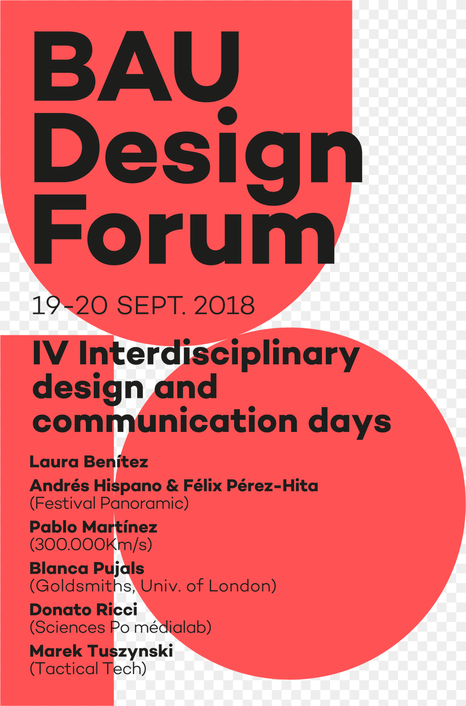 Nowadays Design Seems To Be Leaving Behind Its Traditional Bau Design Forum 2018, Advertisement, Poster Png Image