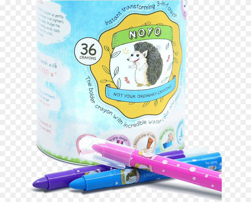 Noyo Crayons Noyo Gel Crayons For Toddlers And Kids Non Toxic, Pen, Animal, Bear, Mammal Free Png