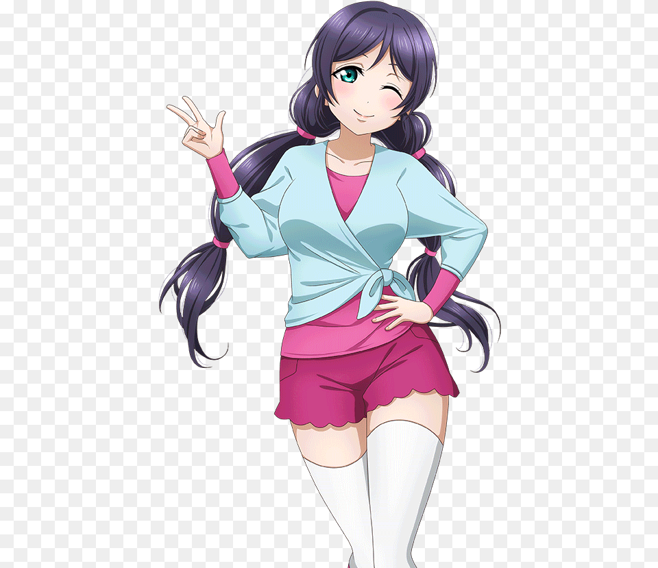 Nozomi Tojo Love Live Nozomi Tojo Training, Adult, Book, Comics, Female Png Image