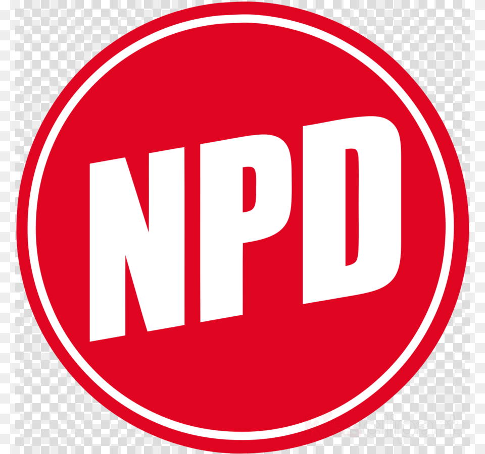 Npd Logo Clipart National Democratic Party Of Germany, First Aid, Sign, Symbol, Sticker Png