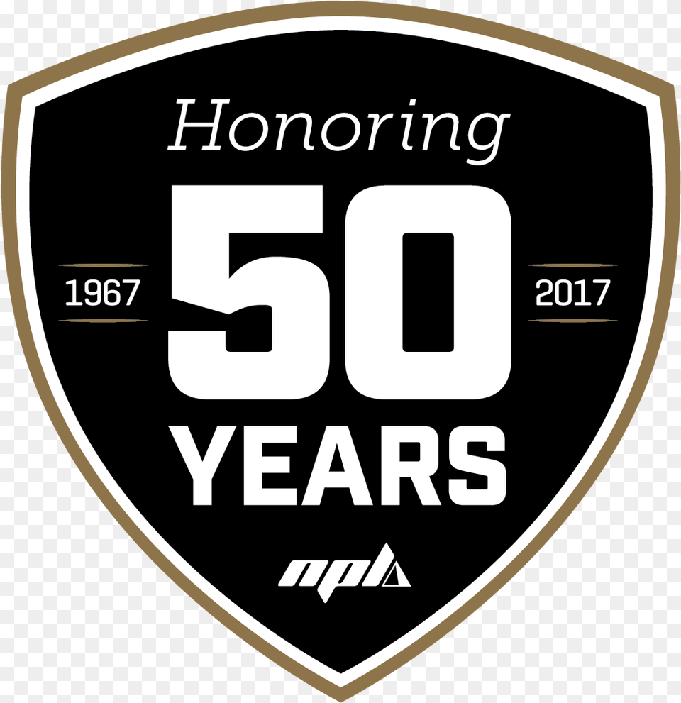 Npl Honoring 50 Years Emblem, Logo, Disk, Symbol Free Transparent Png