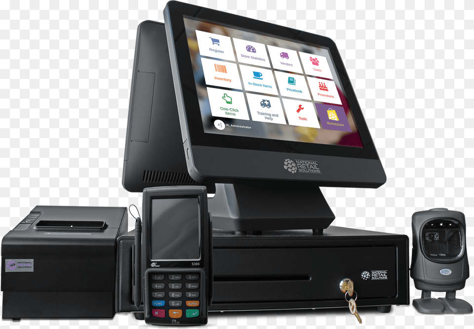 Nrs Pos Cash Register System Pos System For Customer, Computer Hardware, Electronics, Hardware, Mobile Phone Free Png Download