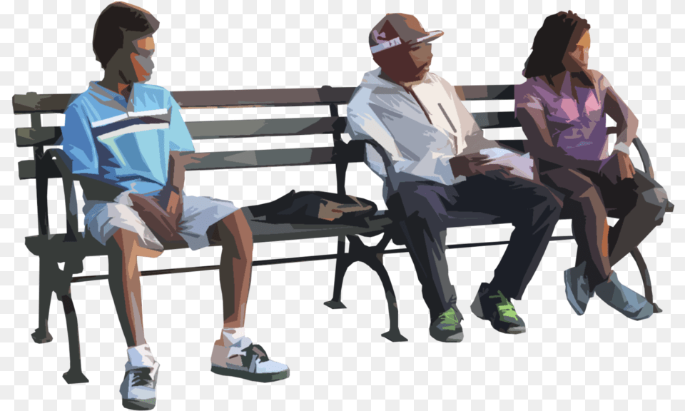 Ns 0014 People, Bench, Furniture, Adult, Person Free Transparent Png