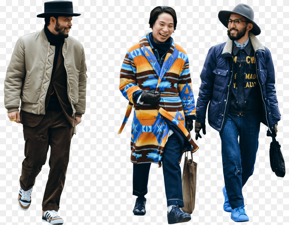 Ns 0056 Photoshop Japanese People, Long Sleeve, Hat, Pants, Coat Png Image