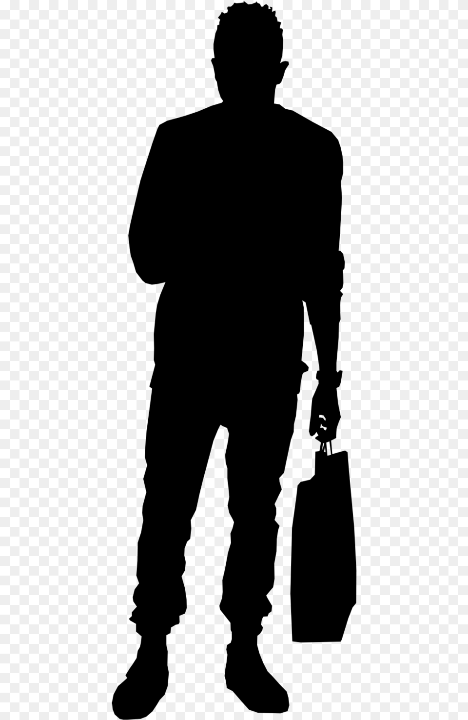 Ns 0059 Scale Figure Silhouette, Gray Png Image