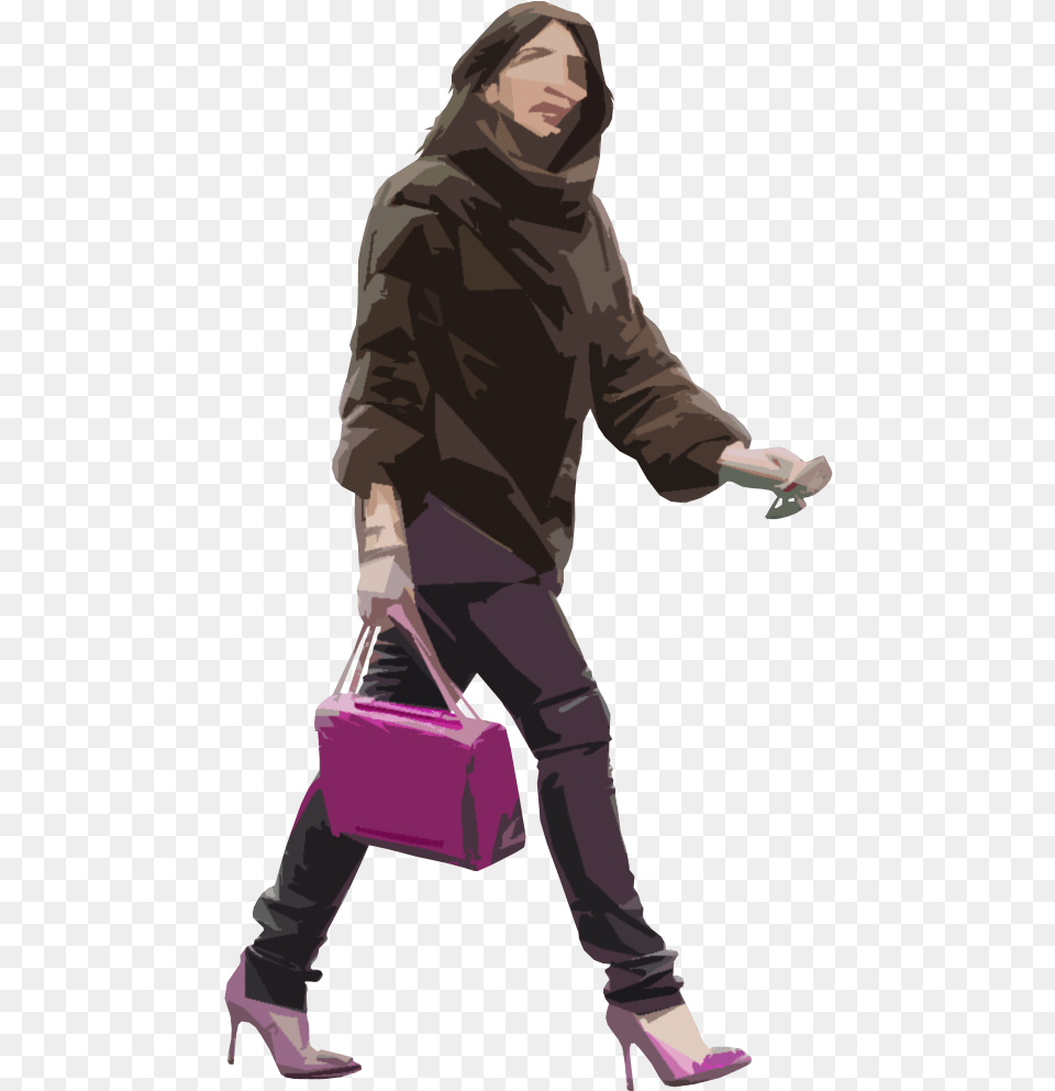 Ns 0061 Architecture Human Silhouette, Accessories, Handbag, Footwear, Long Sleeve Png Image