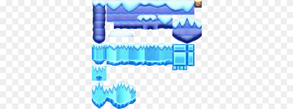 Nsmbu Snow Tiles New Super Mario Bros Wii Snow Tileset, Ice, Nature, Outdoors Free Png Download