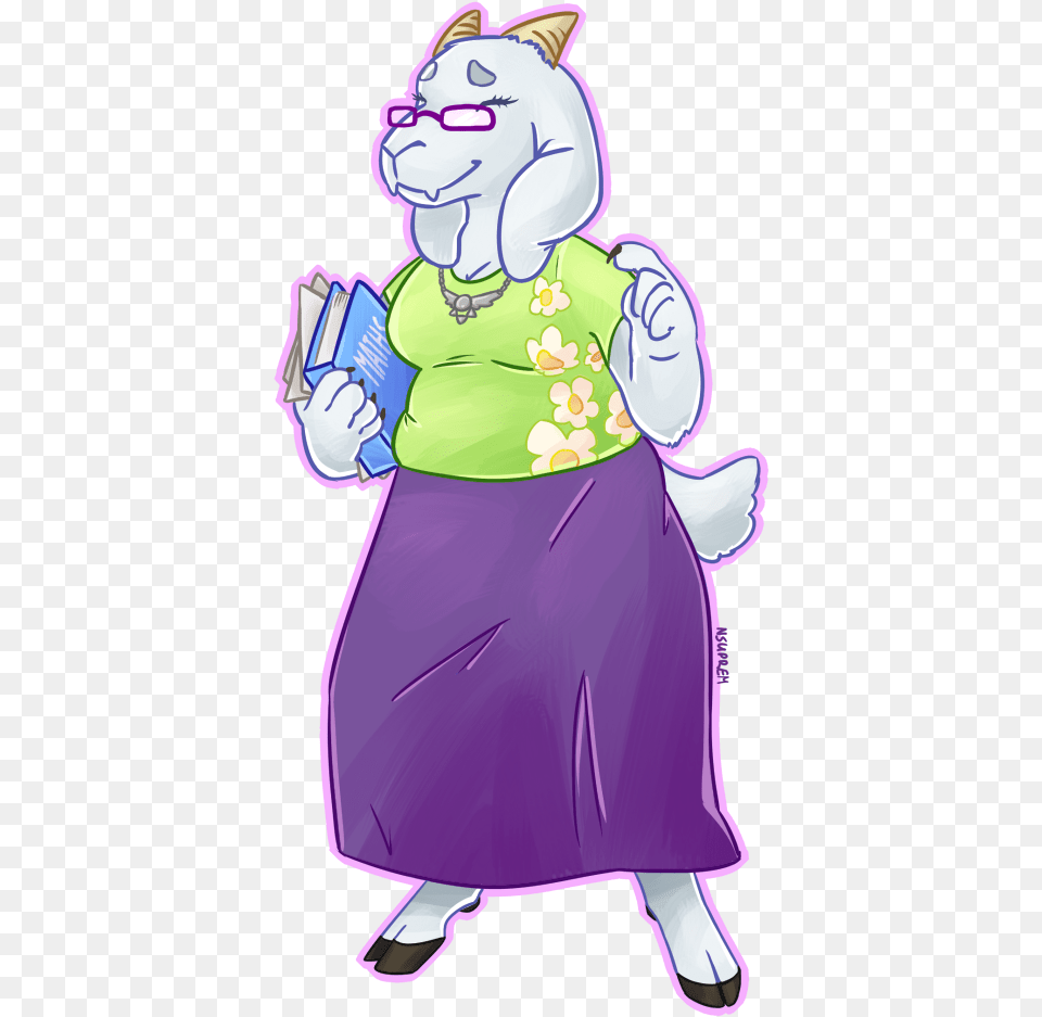 Nsuprem Undertale Toriel Teacher, Purple, Baby, Person, Cartoon Png Image