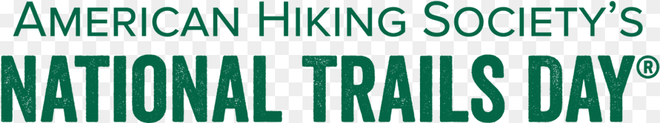 Ntd Green National Trails Day Logo, Text Free Transparent Png