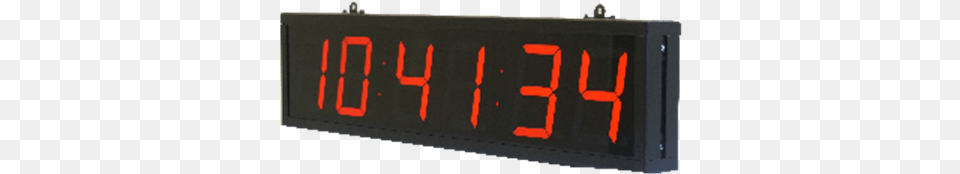 Ntp Digital Clock For Industries 6 Digit Led Display, Computer Hardware, Digital Clock, Electronics, Hardware Free Png Download