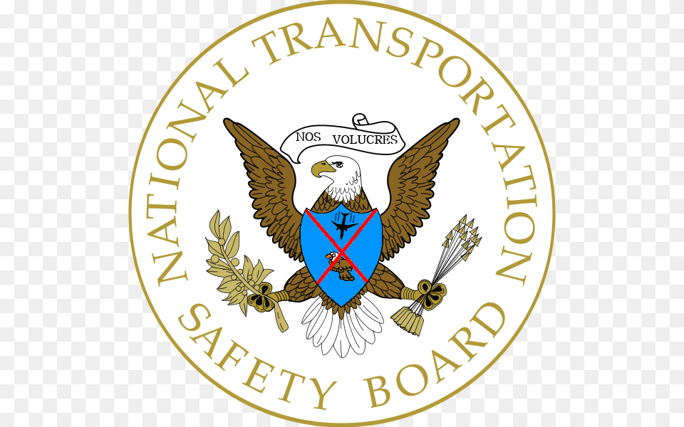 Ntsb Prank National Transportation Safety Board Logo, Badge, Symbol, Animal, Bird Png Image