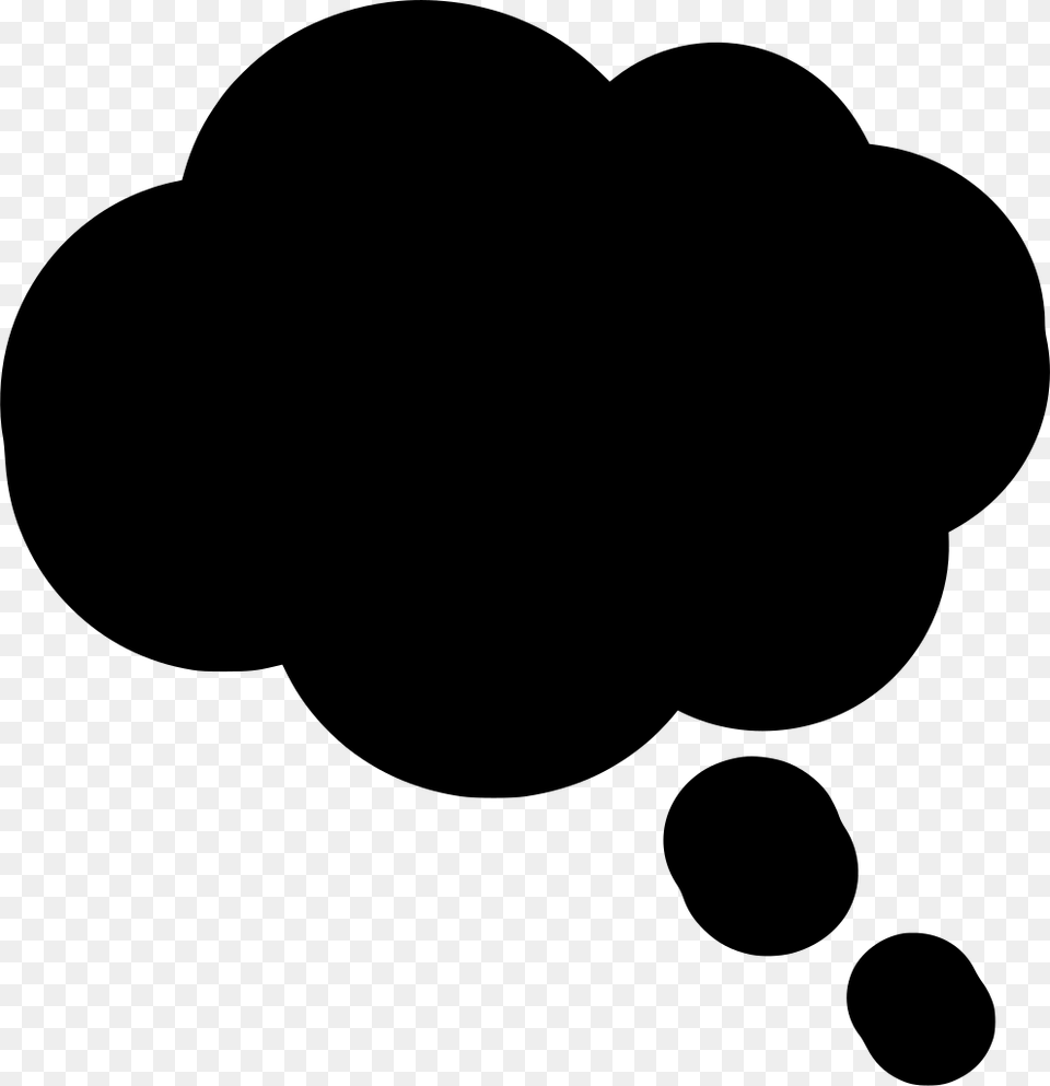 Nube De Pensar Dibujo, Gray Png