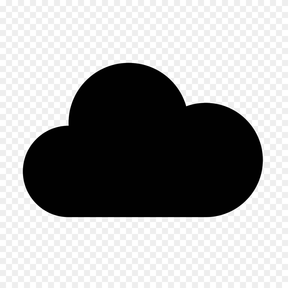 Nubes Icono, Gray Free Png