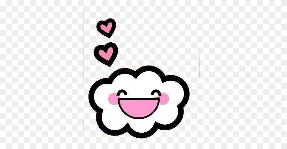 Nubes Kawaii, Sticker, Smoke Pipe Free Png