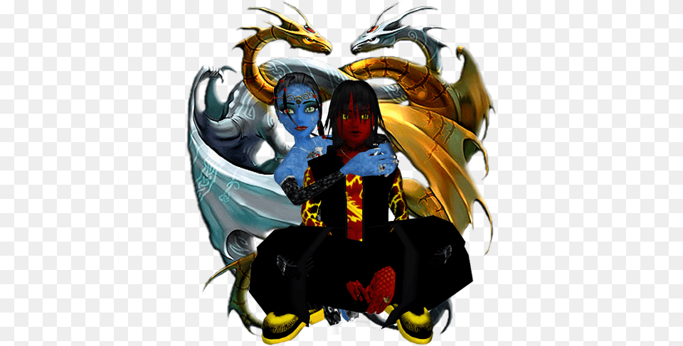 Nubian King And Queen Dragons, Child, Female, Girl, Person Free Png