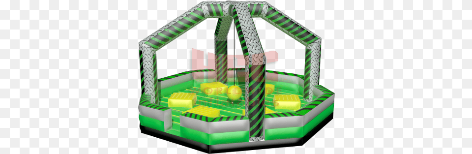 Nuclear 2 Ninja Warrior Dome Inflatable Game, Birthday Cake, Cake, Cream, Dessert Png Image