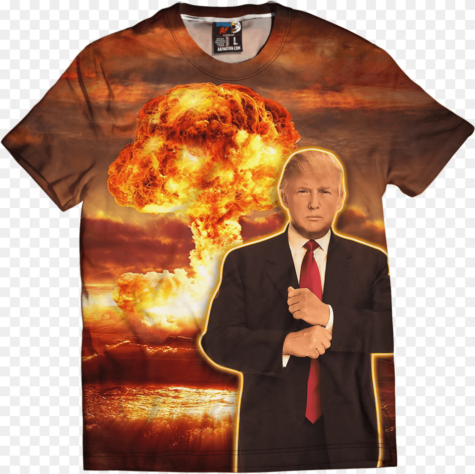 Nuclear Atomic Bomb, T-shirt, Clothing, Shirt, Person Free Png