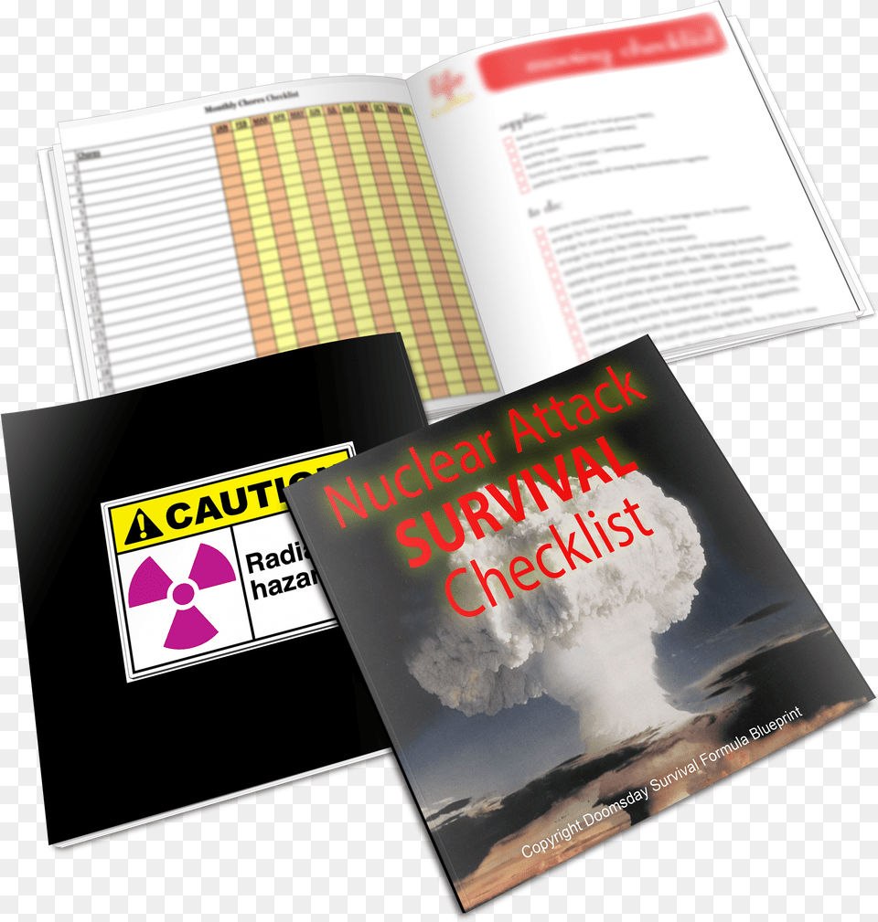 Nuclear Attack Survival Graphic Design, Advertisement, Book, Poster, Publication Png
