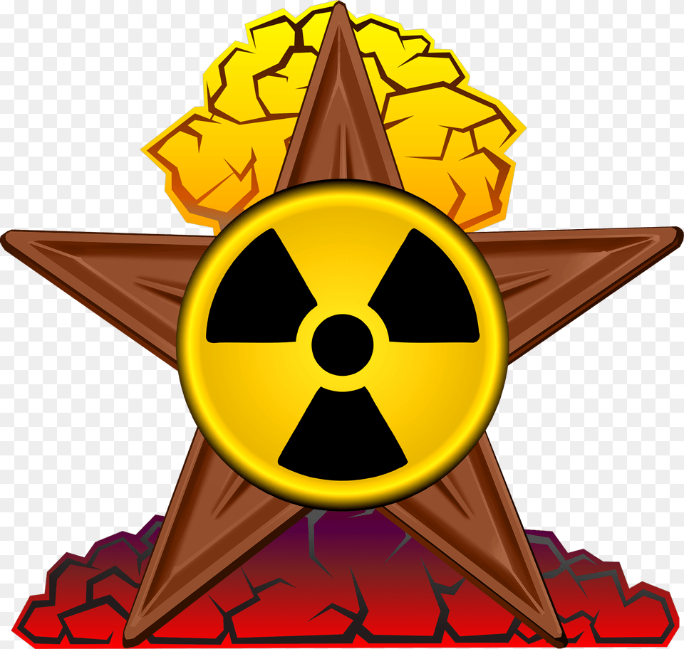 Nuclear Barnstar Hires Nuke Explosion Gif, Star Symbol, Symbol, Dynamite, Weapon Free Png
