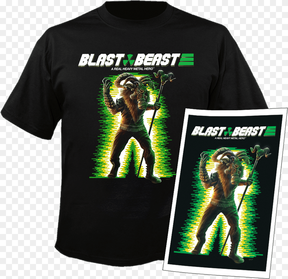 Nuclear Blast Blast Beast, T-shirt, Clothing, Adult, Person Png