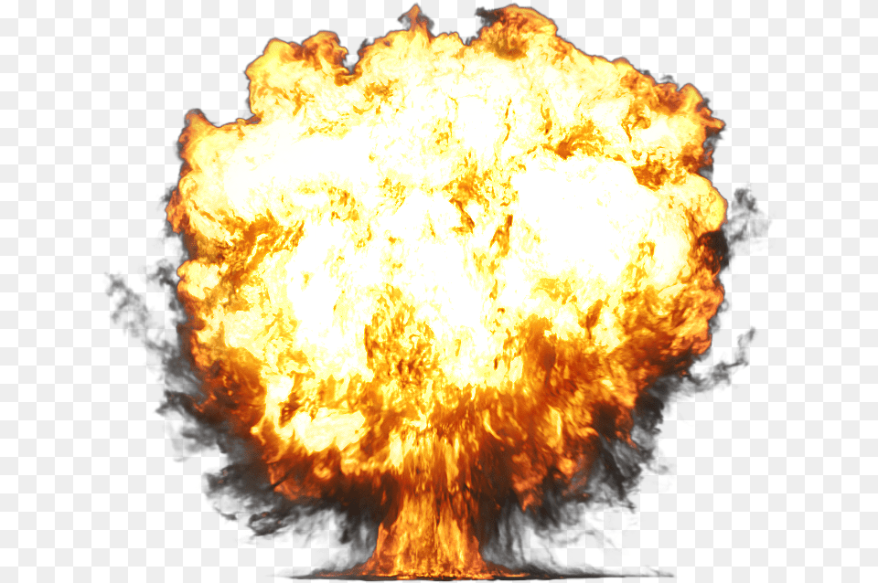 Nuclear Blast Fast Explosion, Bonfire, Fire, Flame Free Png Download