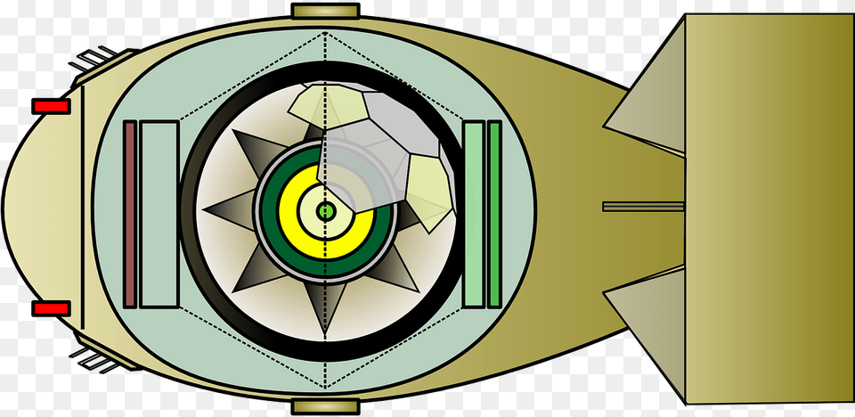 Nuclear Bomb Cross Section, Cad Diagram, Diagram Free Transparent Png