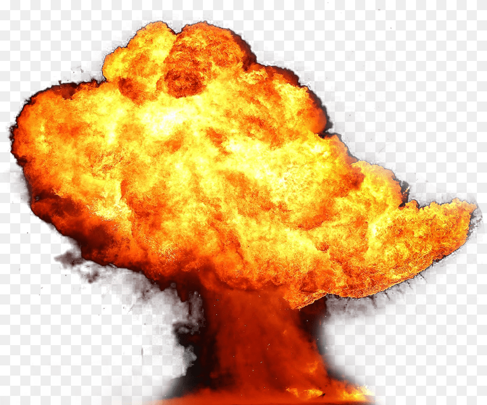 Nuclear Bomb Fire Explosion, Bonfire, Flame Png
