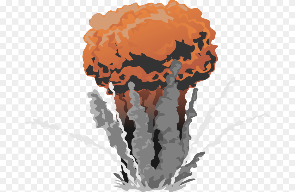 Nuclear Bomb Gif Transparent, Person, Fire Png Image