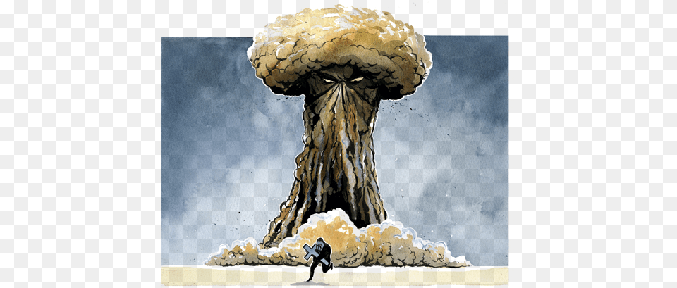 Nuclear Bomb Mushroom Cloud Evil Hate Christians And War, Animal, Bear, Fire, Mammal Png Image