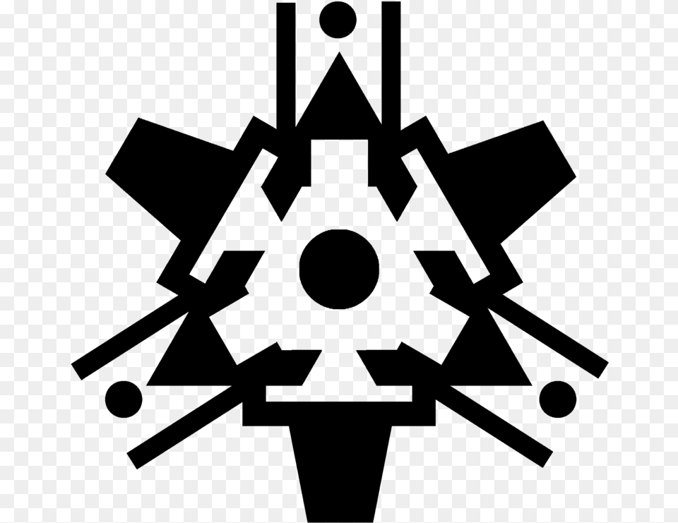 Nuclear Clipart Fission Symbol, Gray Png