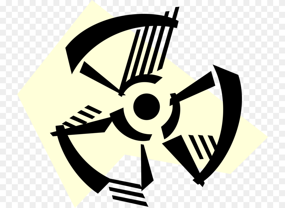 Nuclear Energy Radiation Symbol, Stencil Free Png Download