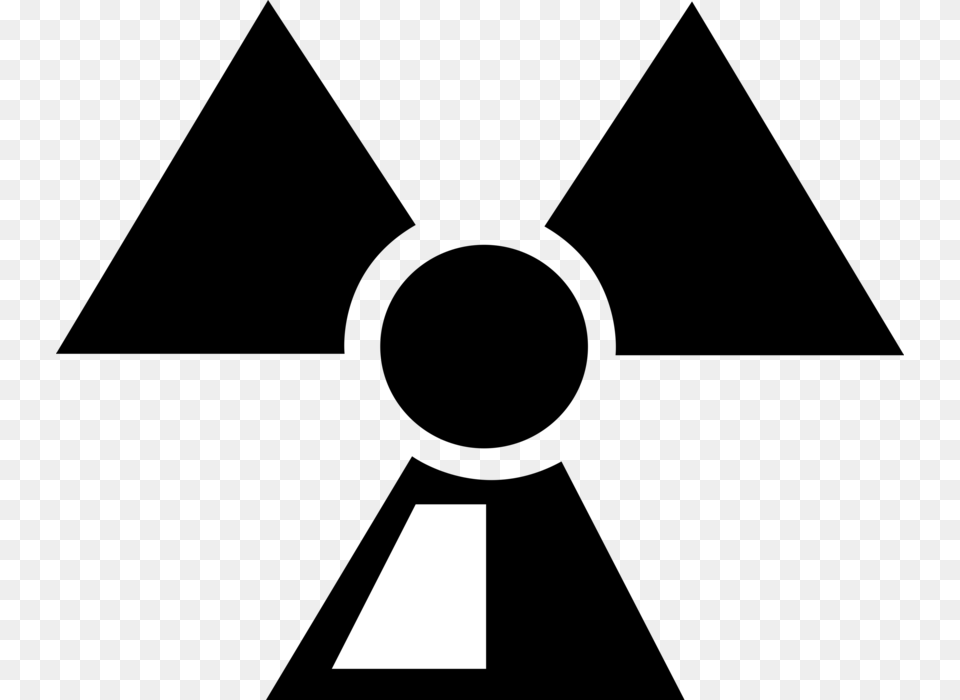 Nuclear Energy Radiation Symbol Illustration Transparent Background Nuclear Sign, Triangle, Text Png Image