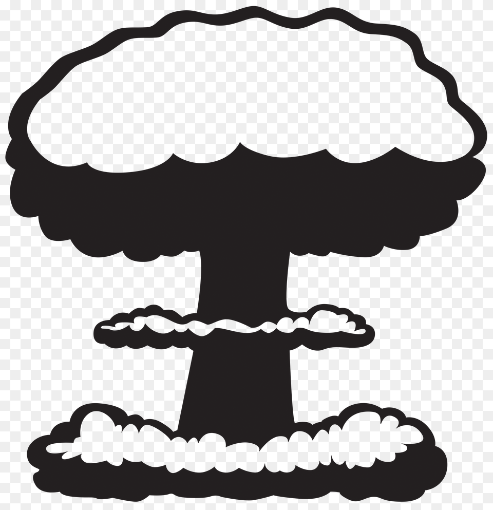 Nuclear Explosion, Stencil Free Png