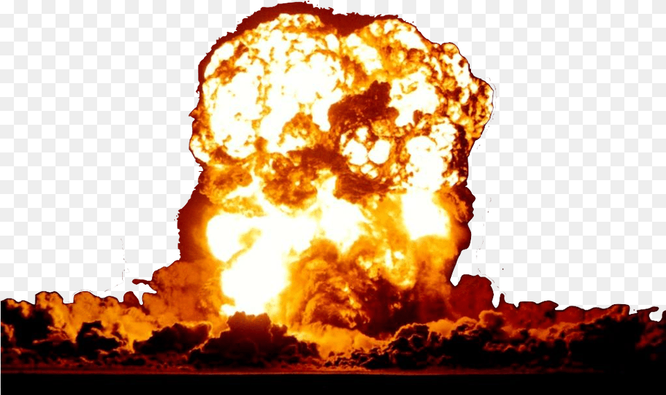 Nuclear Explosion, Fire, Bonfire, Flame Png Image