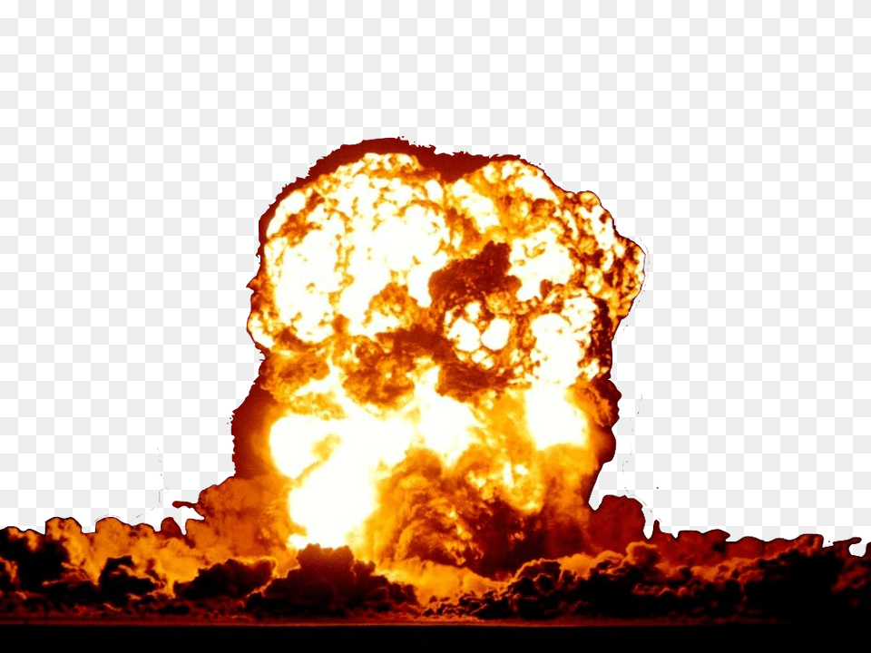 Nuclear Explosion, Fire, Bonfire, Flame, Nuclear Explosion Free Png Download