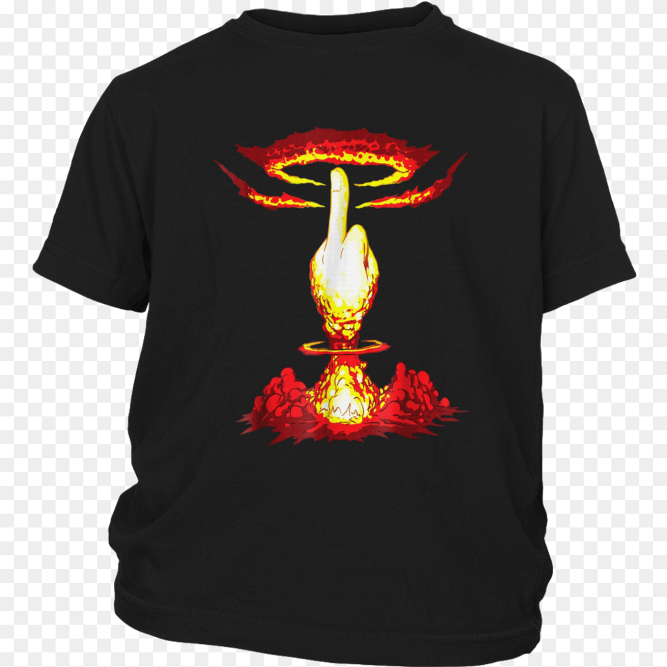 Nuclear Explosion F Bomb Middle Finger T Shirt Active Shirt, Clothing, T-shirt, Long Sleeve, Sleeve Free Png Download