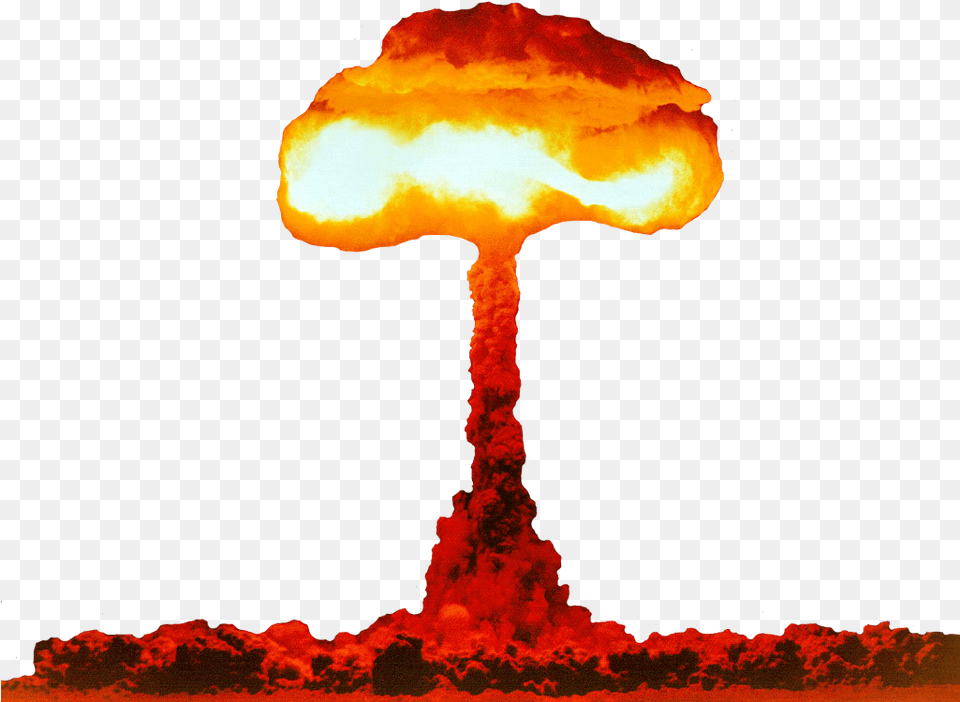 Nuclear Explosion War Ww3 Test Nuclearbomb Mushroom Illustration, Fire Free Png