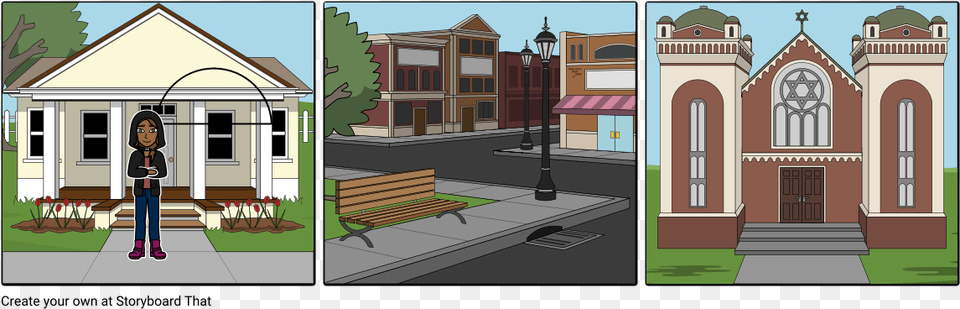 Nuclear Extended Single Parent Family, Neighborhood, City, Person, Bench Png Image