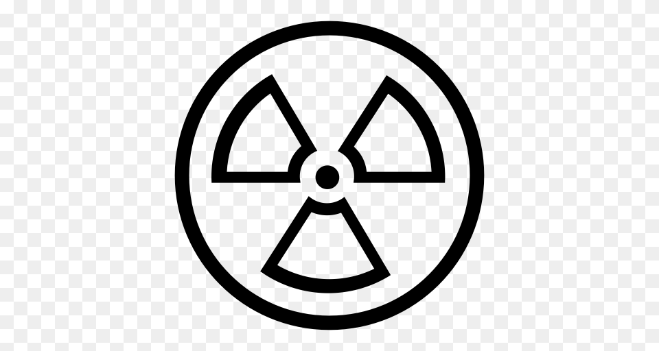 Nuclear Icon With And Vector Format For Unlimited, Gray Free Transparent Png