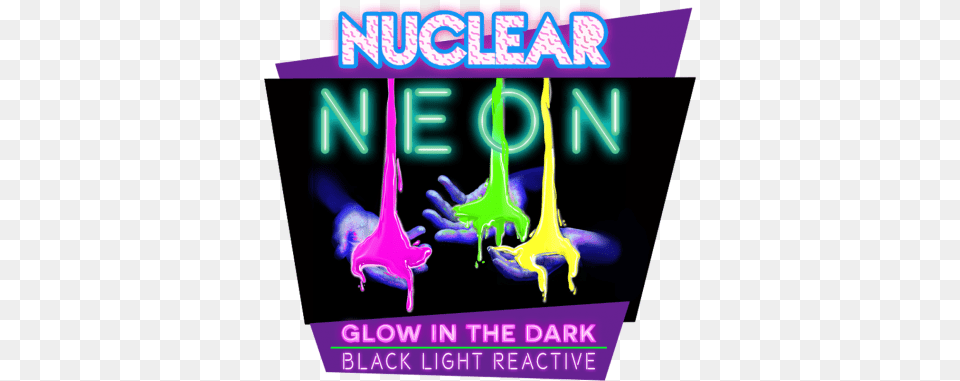 Nuclear Neon Slime, Light, Purple, Advertisement, Poster Free Png