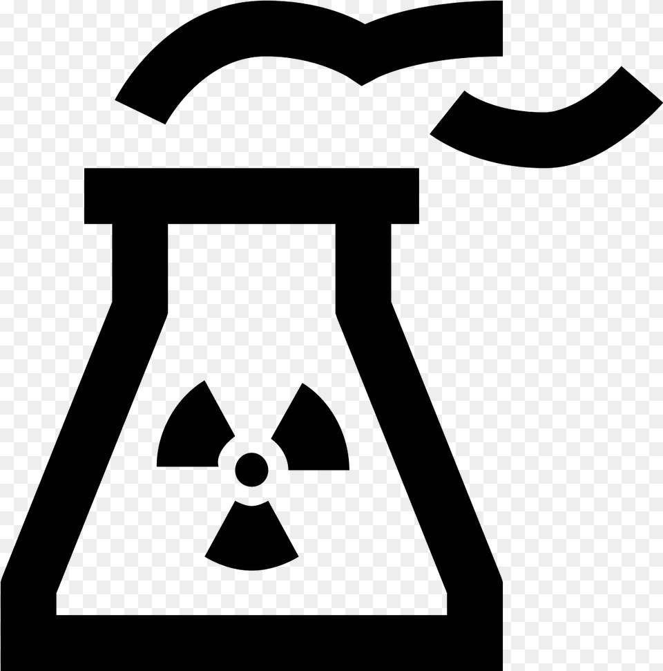 Nuclear Power Plant Icon Clipart Nuclear Power Plant, Gray Free Png