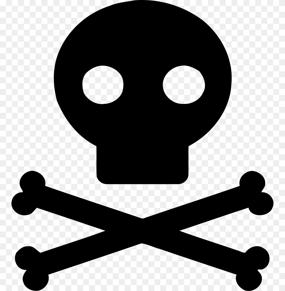 Nuclear Radiation Skull And Crossbones Template, Stencil, Silhouette, Mace Club, Weapon Png