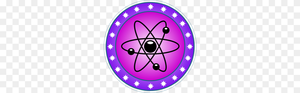 Nuclear Science Clipart, Purple, Lighting, Disk Free Png Download