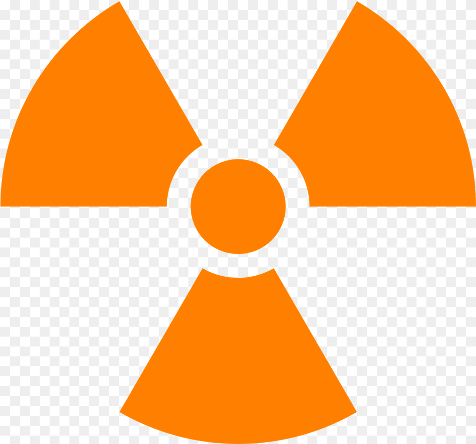Nuclear Warning Symbol Radioactive Symbol Orange Free Transparent Png