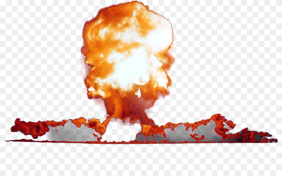 Nuclear Weapon Nuclear Explosion Nuclear Power Mushroom Bomb Explosion Gif Transparent, Fire, Head, Person Png Image