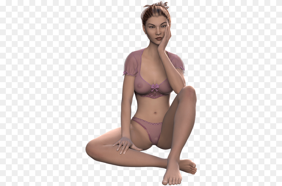 Nude Sexy Female Eroticism Sensual Sexy Woman Sitting, Adult, Underwear, Person, Lingerie Png Image