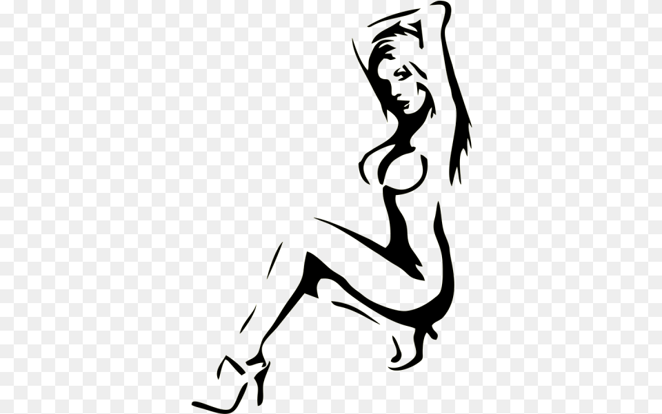 Nude Woman Silhouette Art, Person Free Png Download