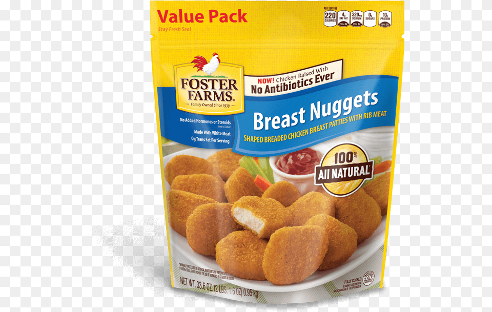 Nuggets Value Pack 2 Lbs Foster Farms Chicken Nuggets, Food, Fried Chicken, Ketchup Png Image