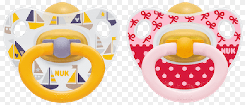 Nuk Classic Happy Kids Latex Soother 2pk Nuk Pacifier 18 36 Months Glow, Toy, Rattle Png Image