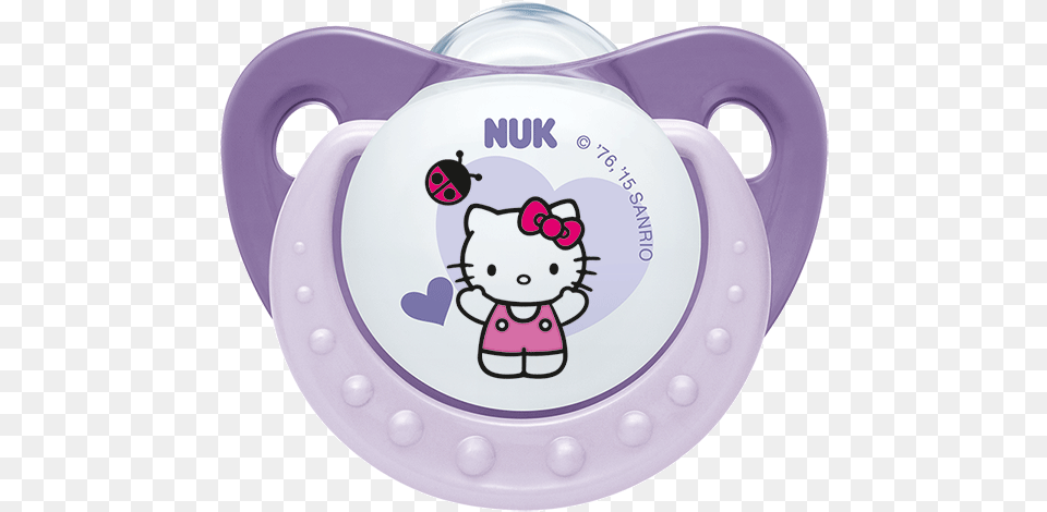 Nuk Hello Kitty Orthodontic Soothertitle Nuk Hello Hello Kitty Wand, Plate, Toy, Rattle, Pottery Free Png Download